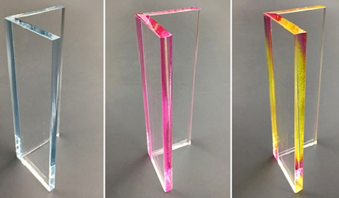 Eye-Catching Translucent Coloured Acrylic Showcases