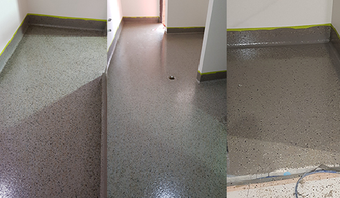 Vinyl Flake Flooring: Koala Grey Epoxy