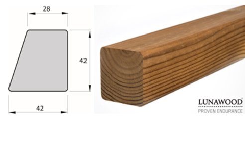 Half Parallelogram is 42 x 28-42mm