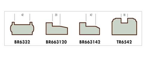 Primed Treated Pine Bottom Rail Profiles