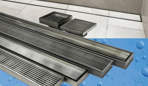 Enhance Bathroom Floors with Modern Stainless Steel Drainage from Hydro