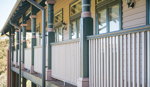 Primed Treated Pine Railing from Hazelwood & Hill