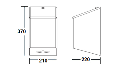 S-128 Center Pull Paper Roll Dispenser