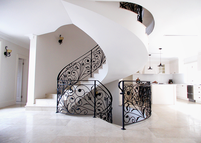 Ornate Wrought Iron Staircase Balustrades from AWIS