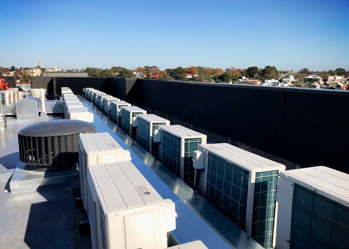 Rooftop Acoustic Walls to Prevent HVAC Noise Transfer from Pyrotek