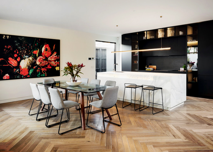 French Oak Herringbone Parquet Flooring by Renaissance Parquet