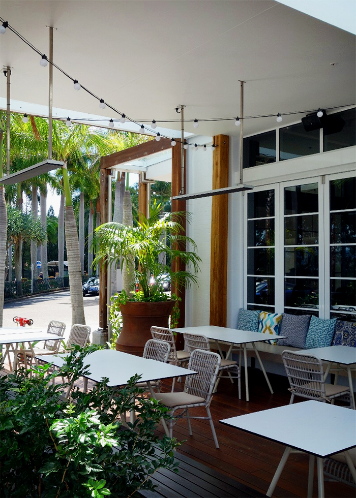 Outdoor Dining Area Heating for Jupiters by Thermofilm