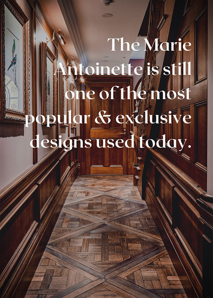 Marie Antoinette Parquetry Flooring by Antique Floors