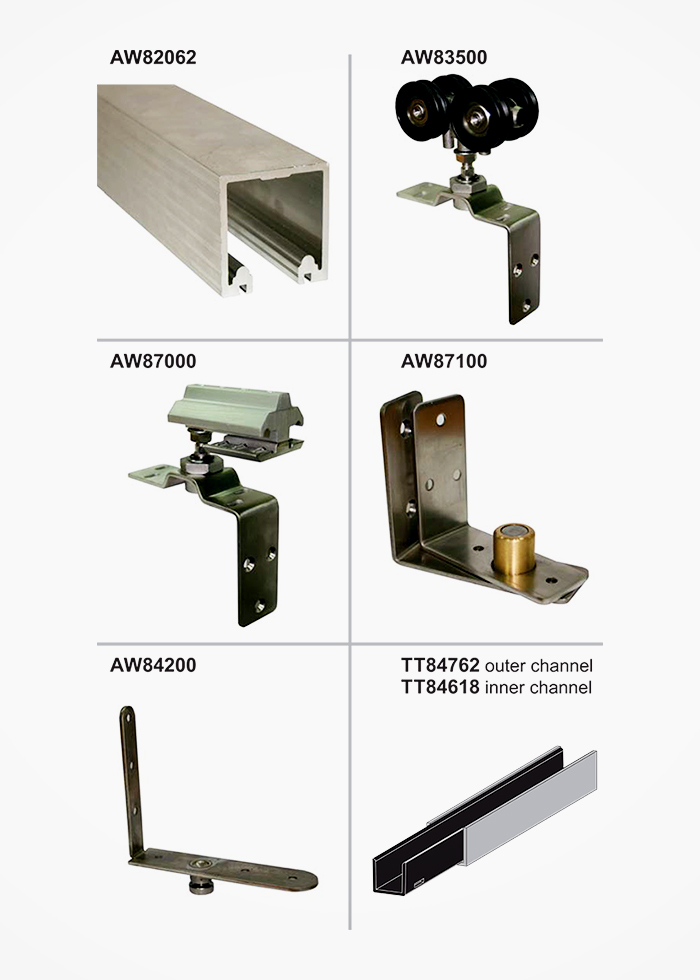 Heavy Multi-folding Door Tracks - AllWeather by Cowdroy