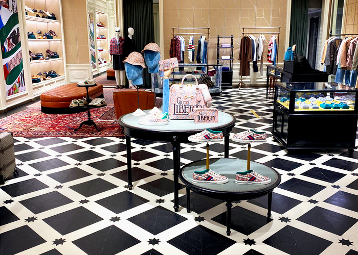 Luxury Painted Parquet Floors for Gucci by Di Emme