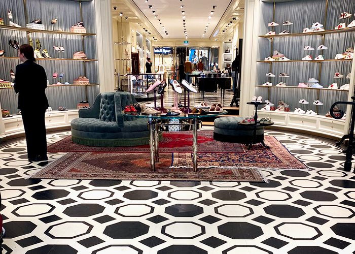 Luxury Painted Parquet Floors for Gucci by Di Emme