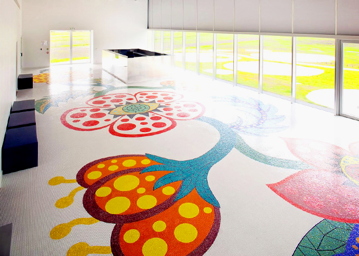 Artistic Mosaic Floors for the Musee du Louvre-Lens by TREND