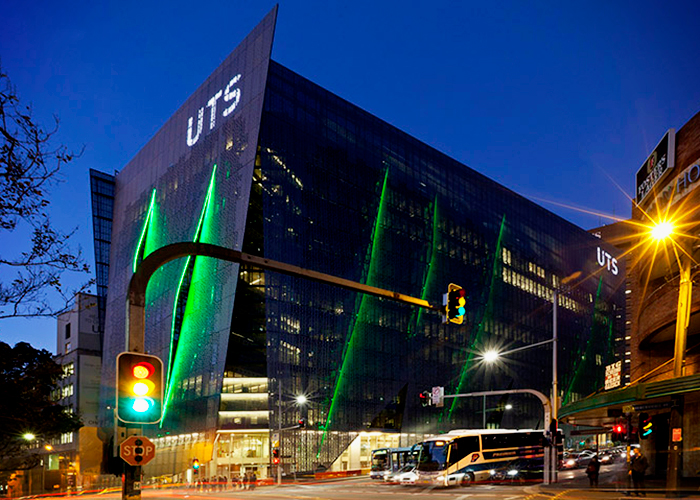 Perforated Screens for UTS Sydney by Universal Anodisers