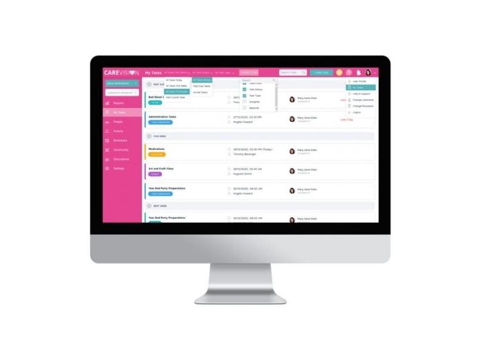 Carevision's case management software for aged care