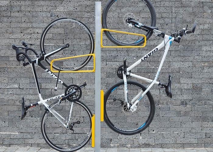 Double Tier Bike Parking for Leederville Square by Cora Bike Rack