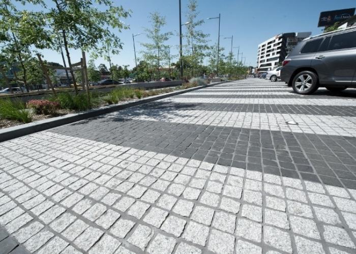 Granite Segmented Pavers Application in Dandenong, Victoria by Eigen Stones