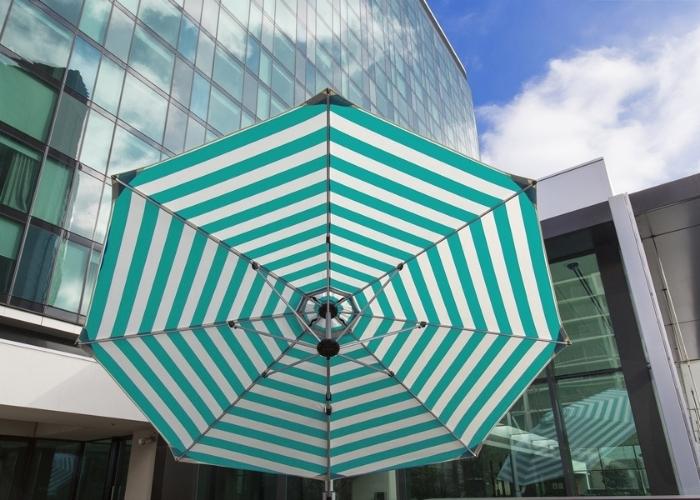 Lightweight Commercial Cantilever Aurora Umbrella by Instant Shade Umbrellas