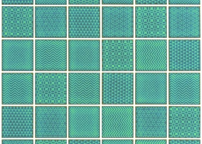 Embossed Porcelain Mosaic Pool Tiles by MDC Mosaics