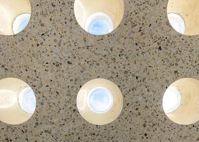 Round Glass Block Pavers by Obeco Glass Blocks