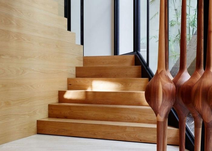 Customised Stair Cladding by Renaissance Parquet.