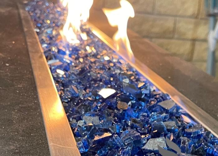 Fire Crystals for Gas Fire Places by Schneppa Glass