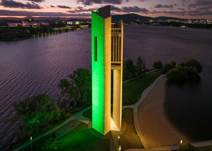 Curating Sound with Light at the Carillon by WE-EF.