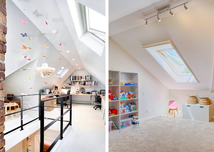 Before and After Attic Conversion by Attic Ladders