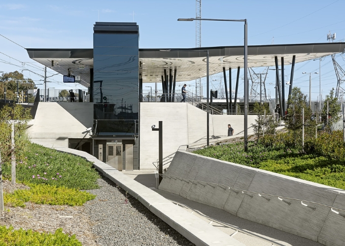 Merinda Park Station Public Artwork Commission with Axolotl