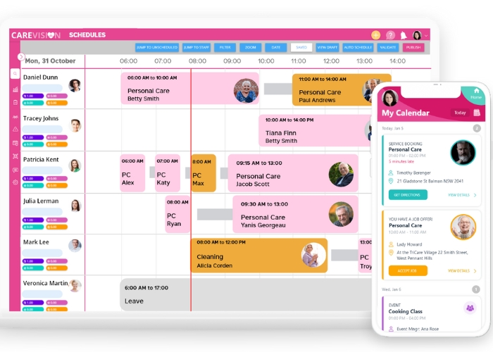 Move from Shiftcare to CareVision NDIS Software