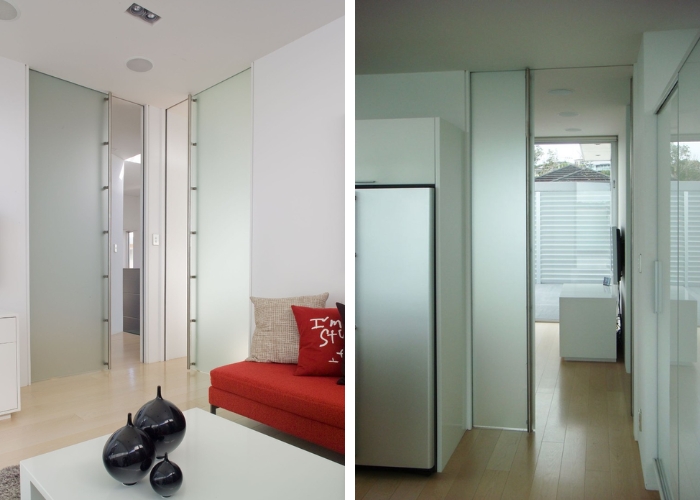 Sliding Frameless Glass Doors by CS Cavity Sliders