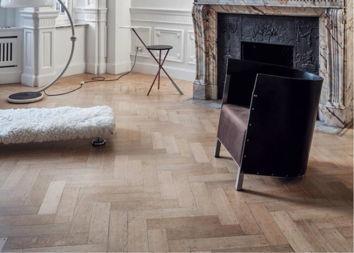 Solid French Oak Herringbone Floors by Renaissance Parquet
