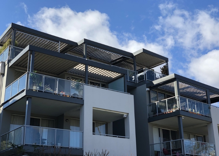 Adjustable Louvre Roof for Apartments by Vergola NSW