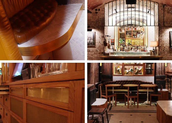 Electroplated Finishes at Prohibition Style Bar by Astor Metal Finishes