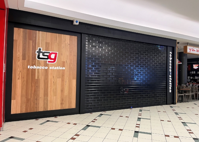 Melbourne Tobacco Shops Equipped with ATDC Perforated Roller Shutters