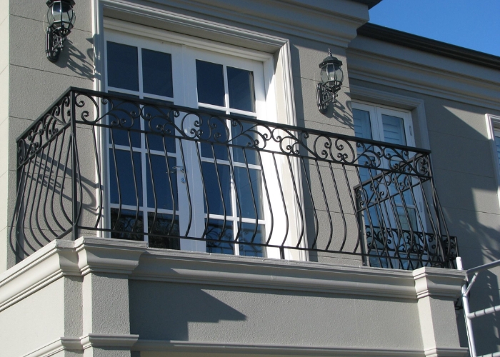 Matching Wrought Iron Balustrade and Window Grills by Budget Wrought Iron