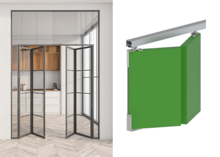 Folding Door Track System by Cowdroy