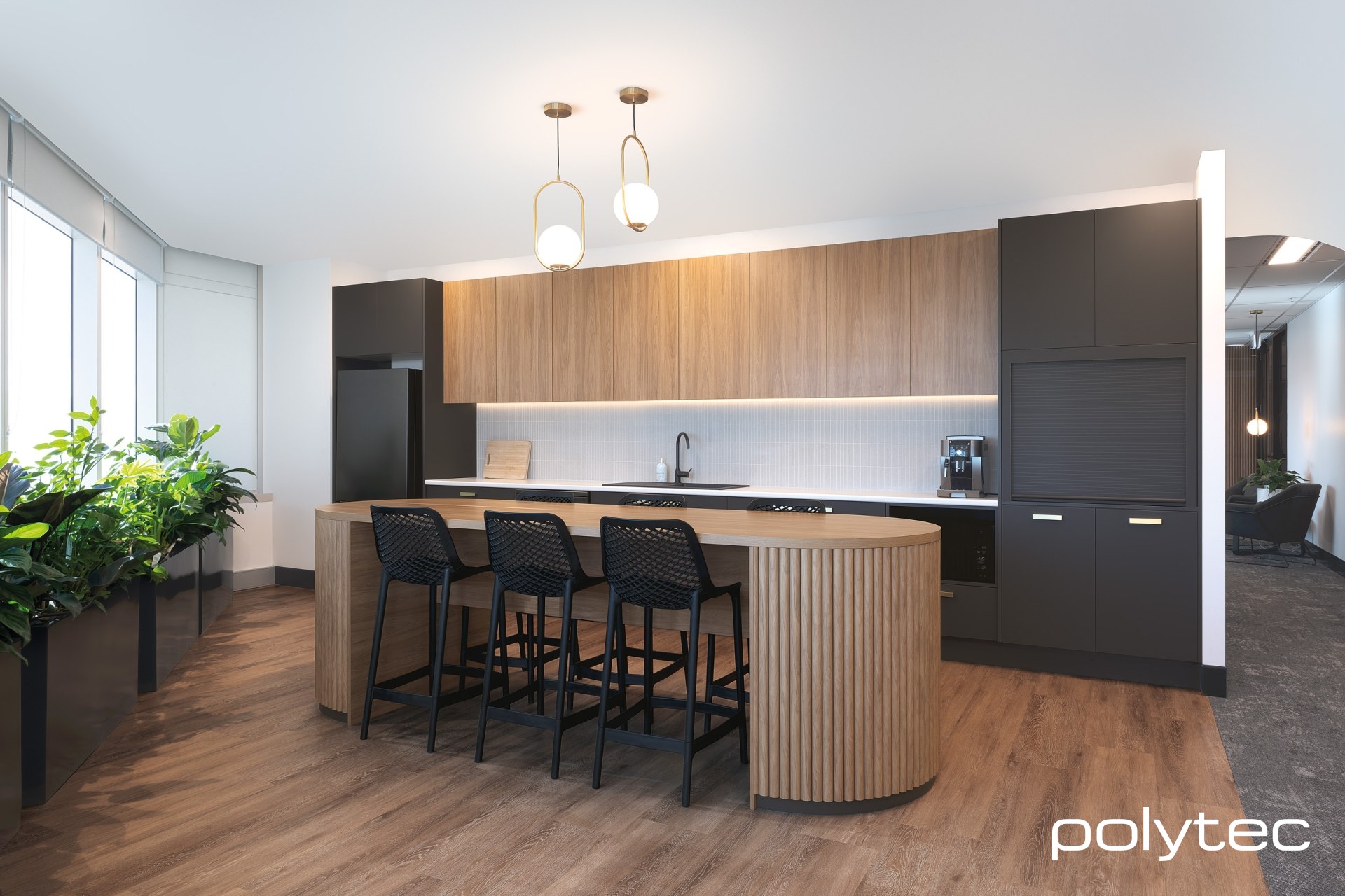 Prefinished Decorative Battens for Kitchens by Polytec