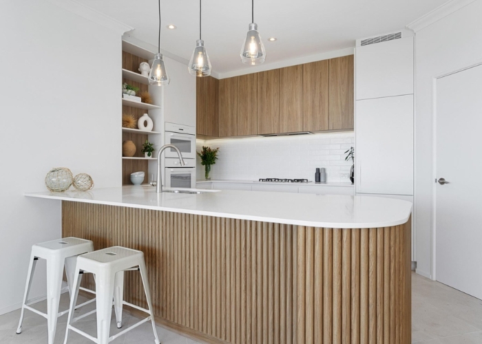 Prefinished Decorative Battens for Kitchens by Polytec