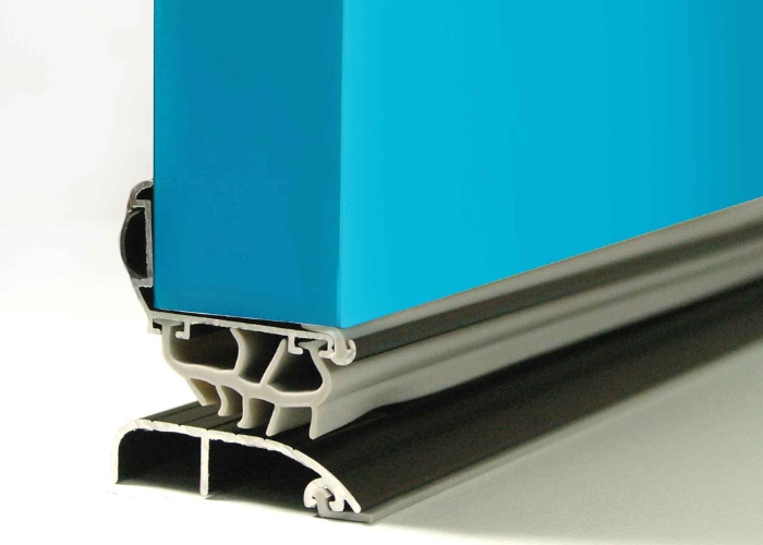 Aluminium Door Seal with Rubber Inserts by Cowdroy