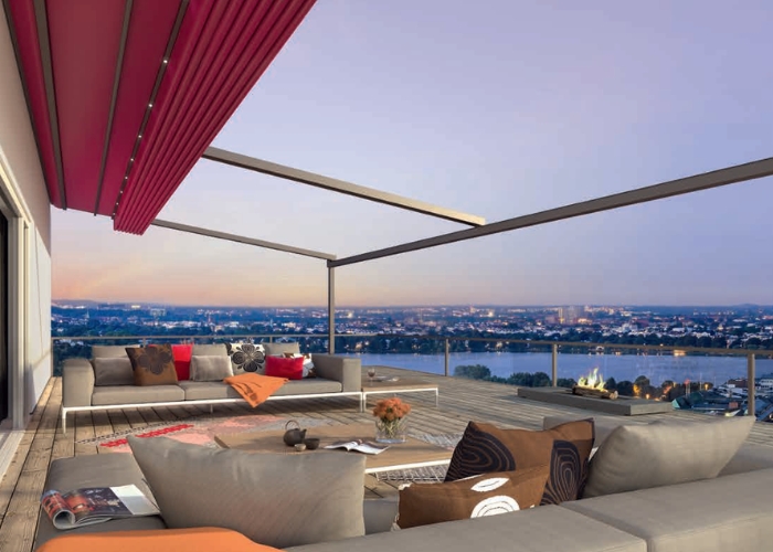 Retractable Roof for Patios by Undercover Blinds