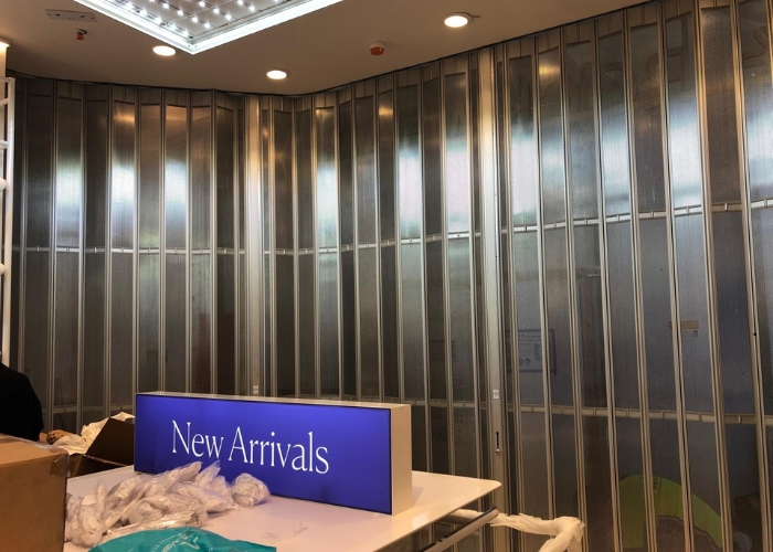 Folding Commercial Doors for Secure Retail Frontages by ATDC
