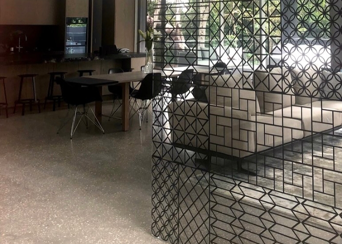 Custom Glass Design for Room Partitions by Axolotl