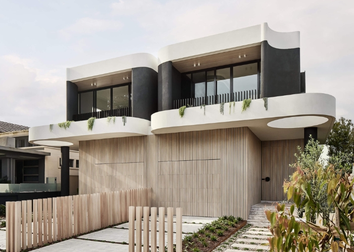 Timber Look Aluminium Garage Doors by DECO Australia