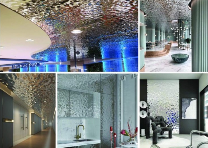 Stainless Steel Sheet with Water Ripple Design by SAS Signage