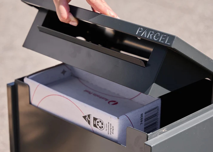 Letterbox with Top Parcel Compartment by Simons Seconds