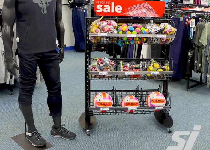 Display Basket with Wheels by SI Retail