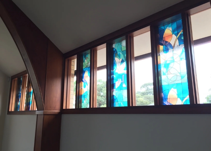 Mosaic Glass Film for Windows by Window Energy Solutions