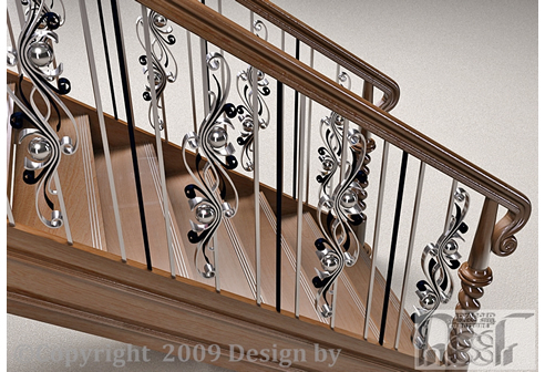 stainless steel and brass balusters