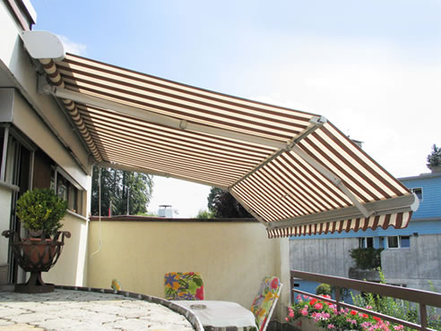 folding arm awnings