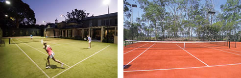 synthetic tennis courts
